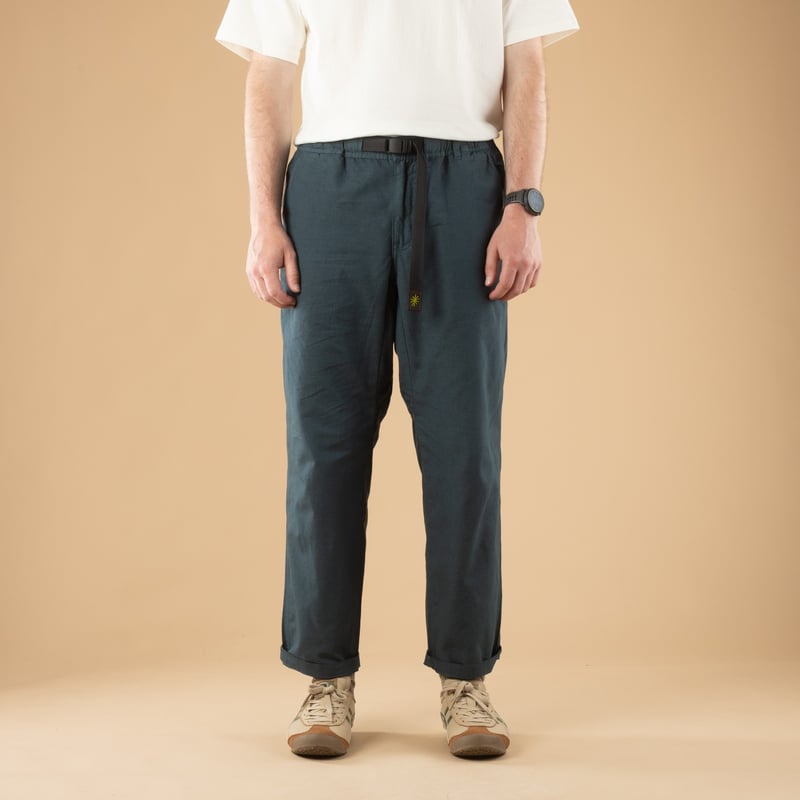 Image-Flâneurs_GOHEMP / Hemp Utility Basic Pants Dark Blue_de-face