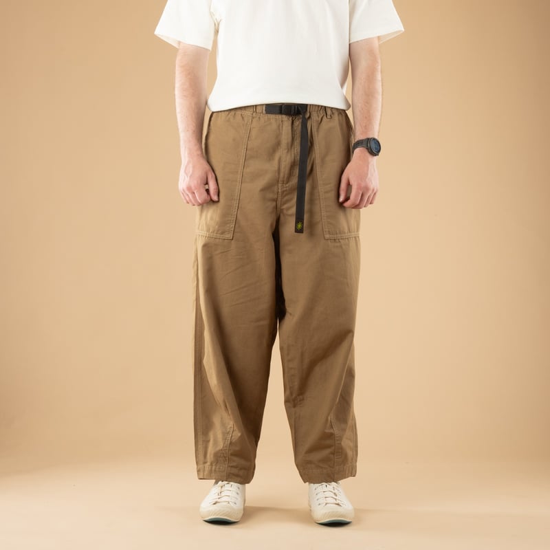 Image-Flâneurs_GOHEMP / Travel Balloon Pants Khaki_de-face