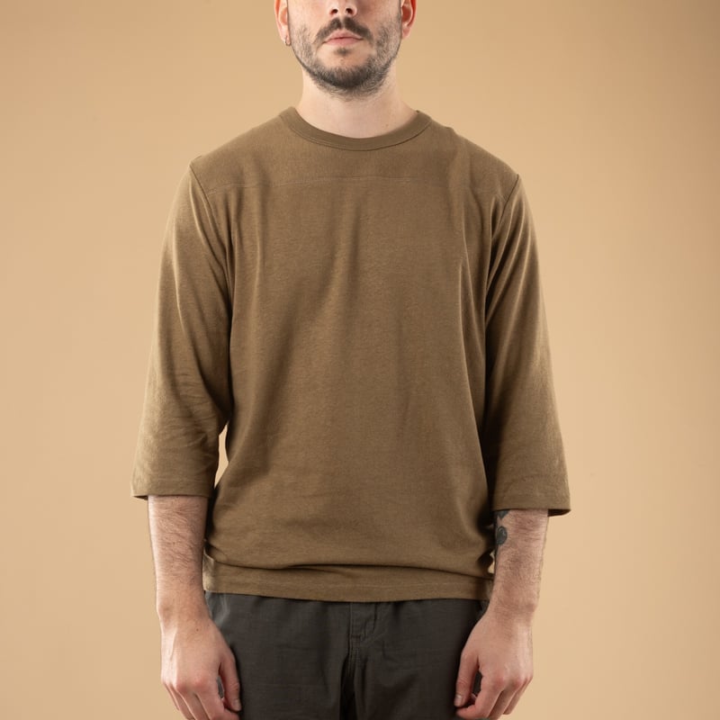 Basic Football Tee Saddle Brown
