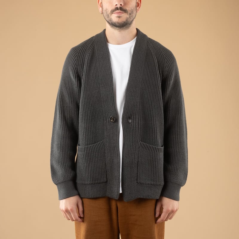 Signature Waso Cardigan Dark Gray