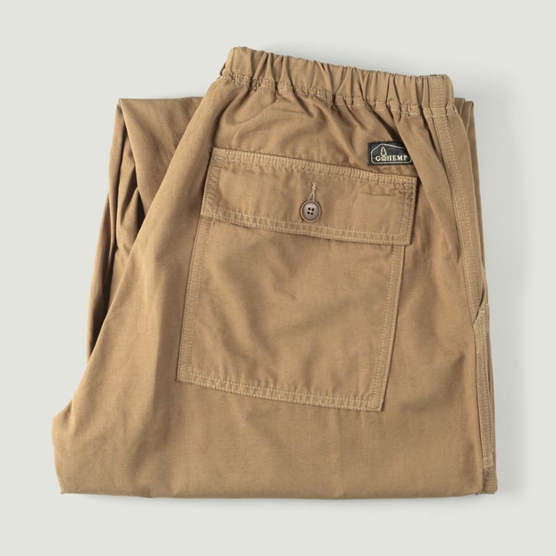 Image-Flâneurs_GOHEMP / Travel Balloon Pants Olive_Vignette