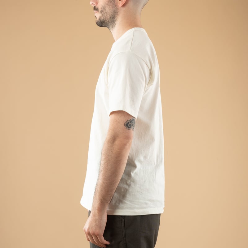 Lot. 267 Front V Gusset Crewneck T-Shirt Off White
