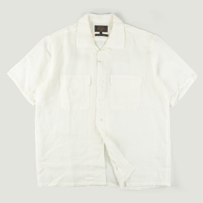 Open Collar 1/40 Linen White