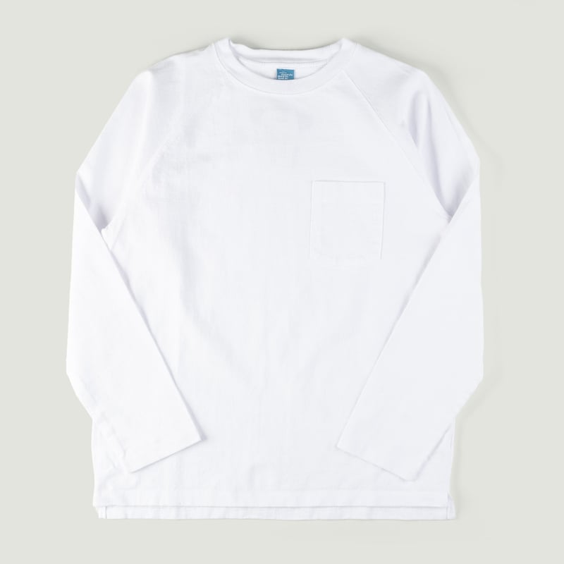 Image-Flâneurs_GOOD ON / L/S Heavy Raglan Pocket Tee White_Vignette
