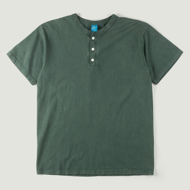 Image-Flâneurs_GOOD ON / Short Sleeve Crew T-shirt Vintage Dye Dark Green_Vignette