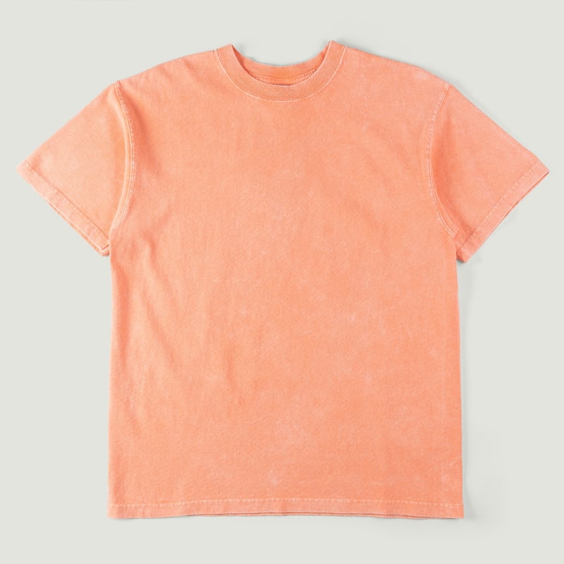 Image-Flâneurs_GOOD ON / Short Sleeve Crew T-shirt Vintage Dye Peach_Vignette