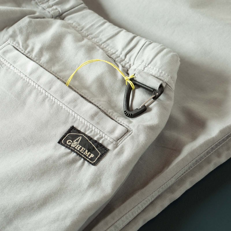 image détail flâneurs GOHEMP Hemp Utility Basic Pants Ice Grey