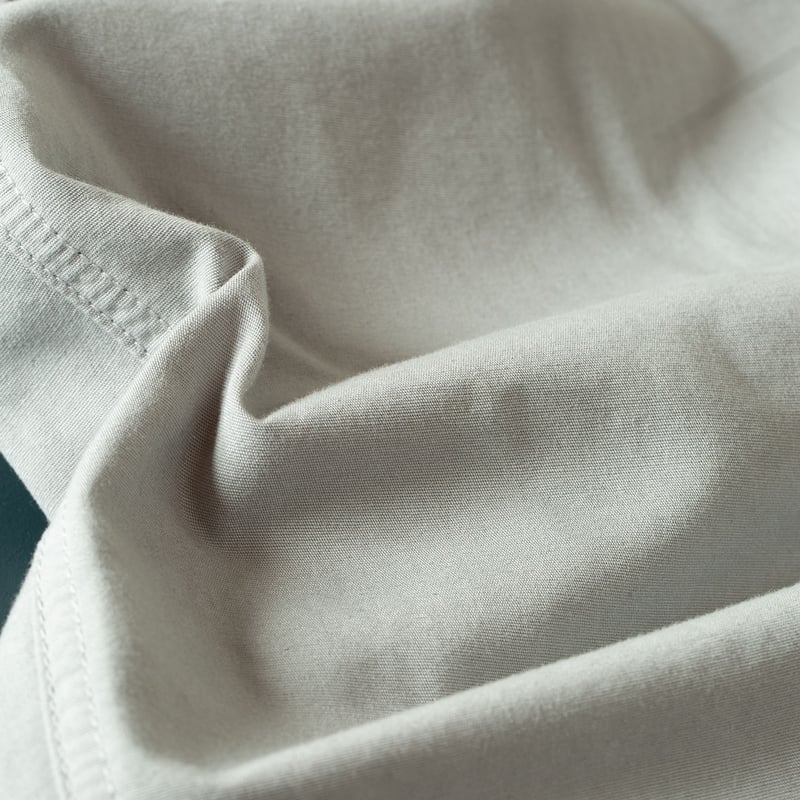image détail tissu flâneurs GOHEMP Hemp Utility Basic Pants Ice Grey