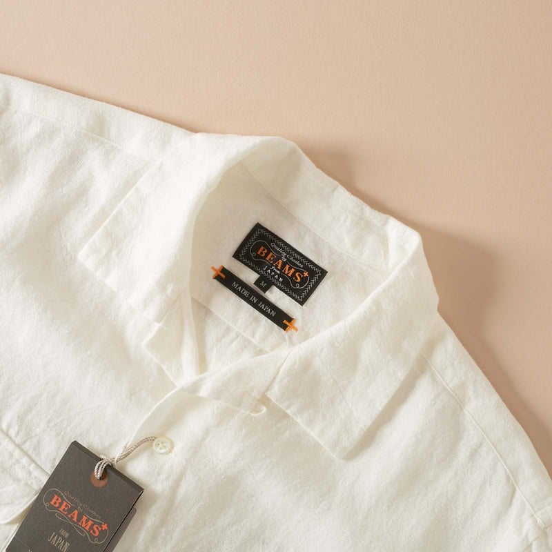 Open Collar 1/40 Linen White