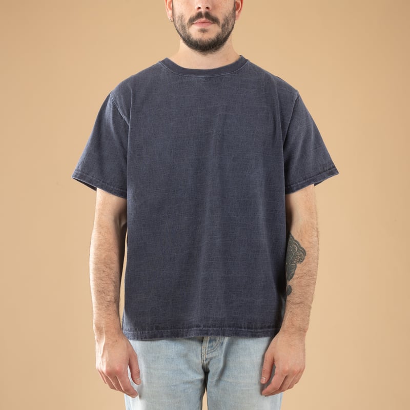 S/S Heavy Crew Tee P-Navy