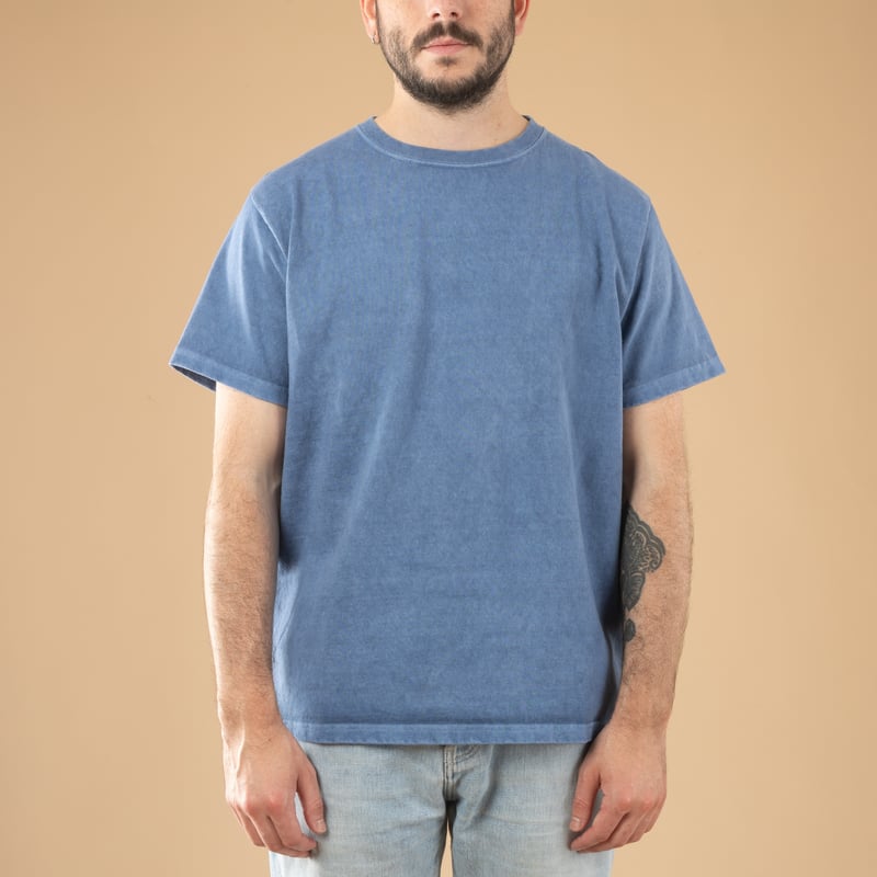 Image-Flaneurs_GOOD ON / S/S Heavy Crew Tee P-Ajisai-de-face