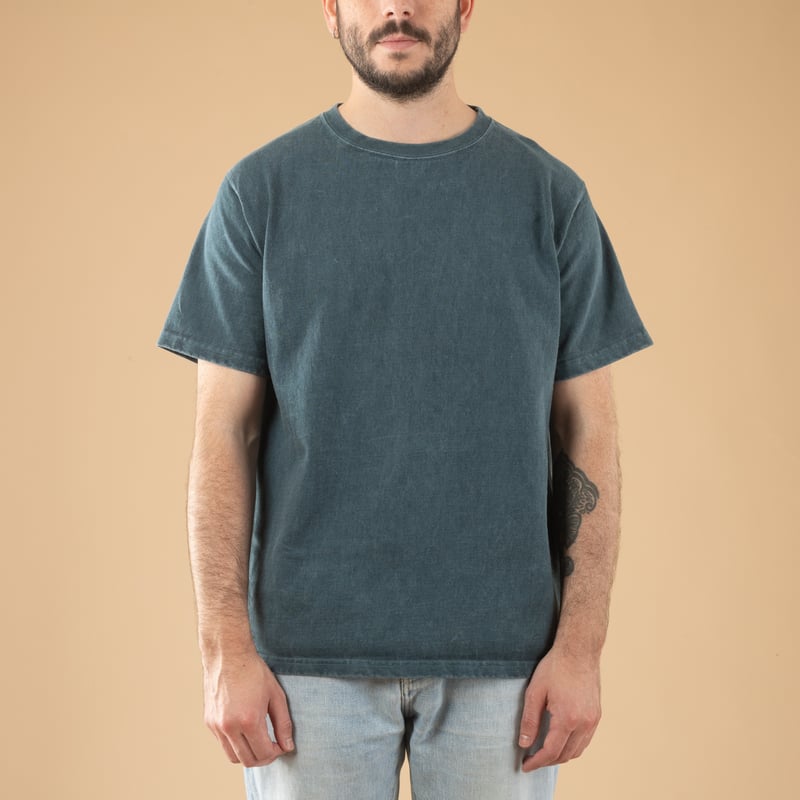 Image-Flaneurs_GOOD ON / S/S Heavy Crew Tee P-Slate-de-face