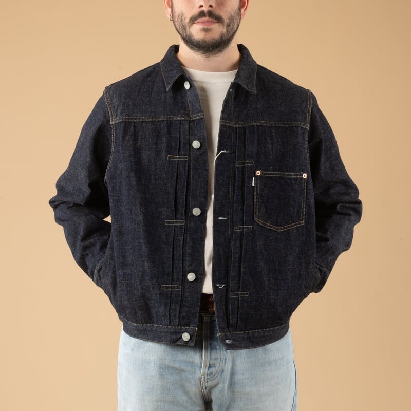 Image-Flâneurs_OMOTO DENIM / 3115 13.5oz Type I Denim Jacket_de-face