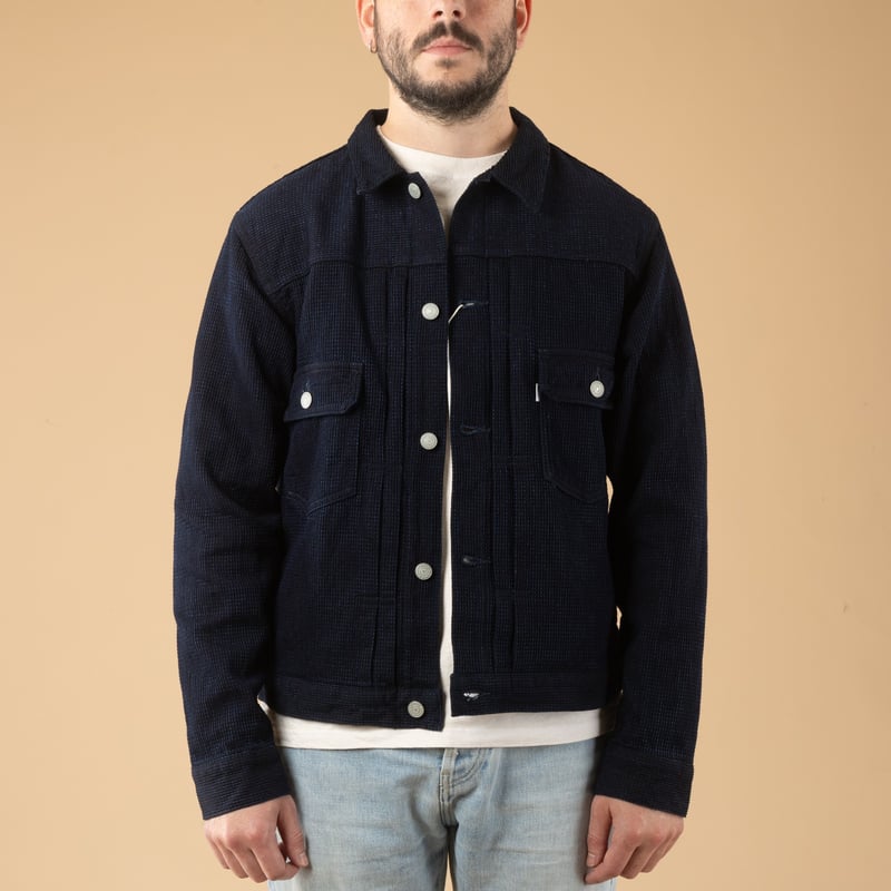 3220 12oz Type II Cube Sashiko Denim Jacket