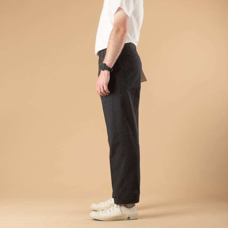 Image-Flâneurs_BARNSTORMER / 1510P Press Work Pants Gray_de-profil