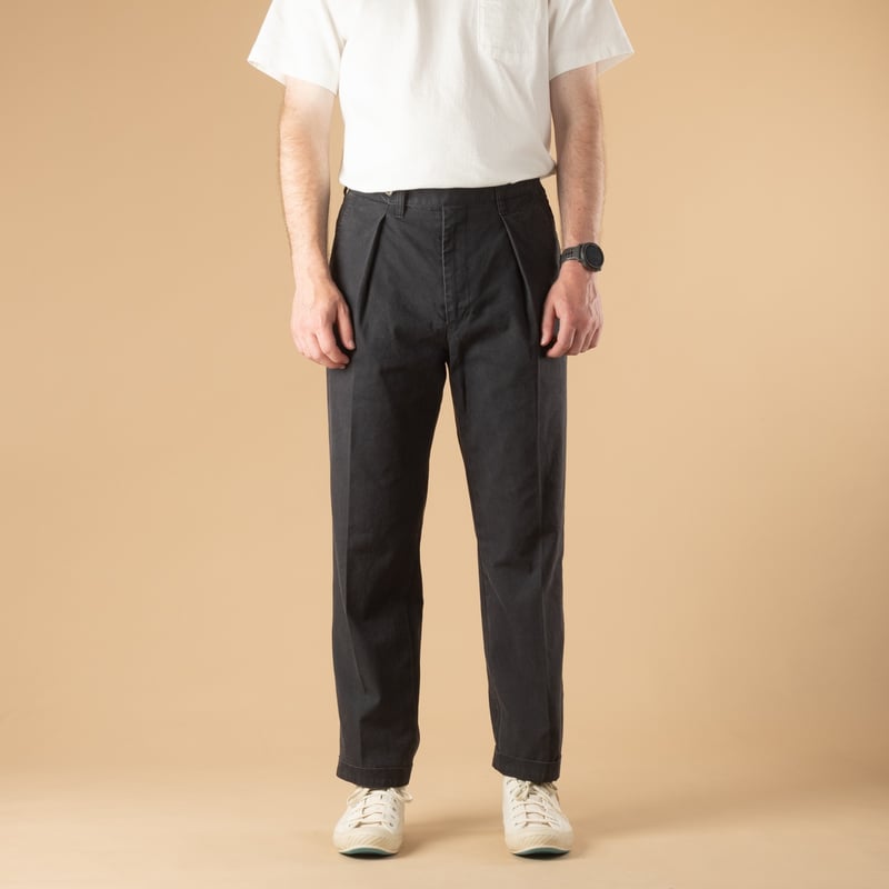 Image-Flâneurs_BARNSTORMER / 1510P Press Work Pants Gray_de-face