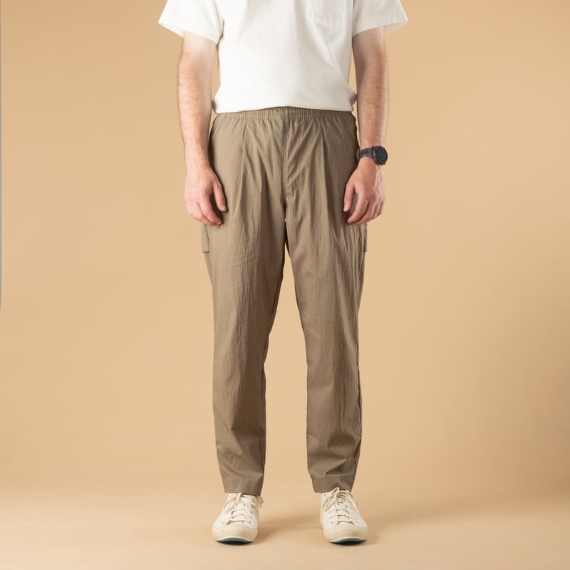 Image-Flâneurs_JACKMAN / Crepe Umps Pants Sepia_de-face