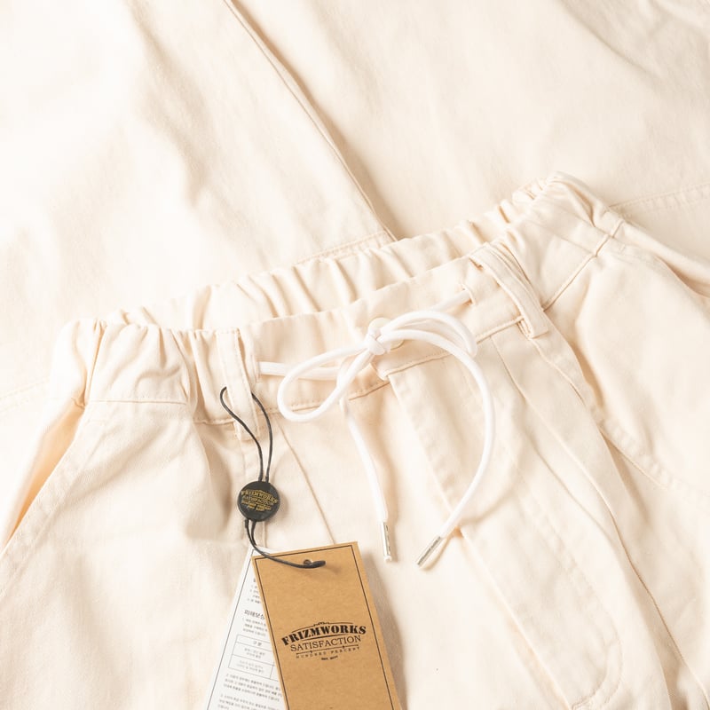Twill Cargo Balloon Pants Ivory