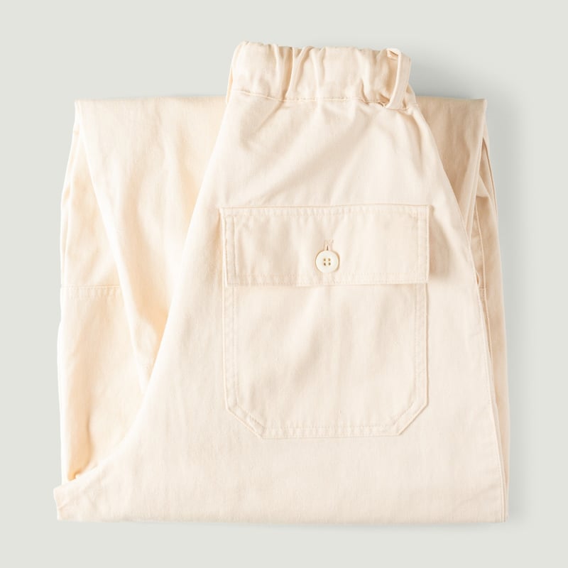 Twill Cargo Balloon Pants Ivory
