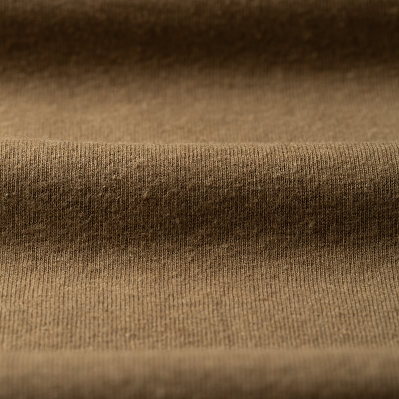 Image-Flâneurs_GOHEMP / Basic Football Tee Saddle Brown_détail-matière