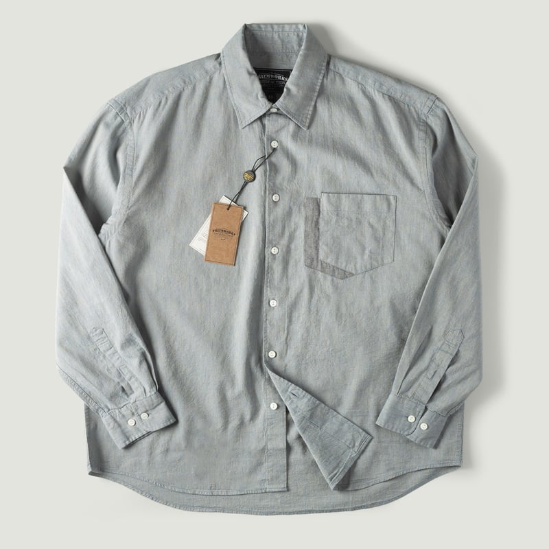 Image-Flâneurs_Frizmworks-Clipping Pocket Shirt Blue_Vignette