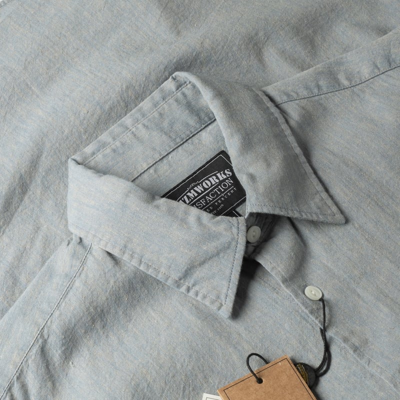 Image-Flâneurs_Frizmworks-Clipping Pocket Shirt Blue_col