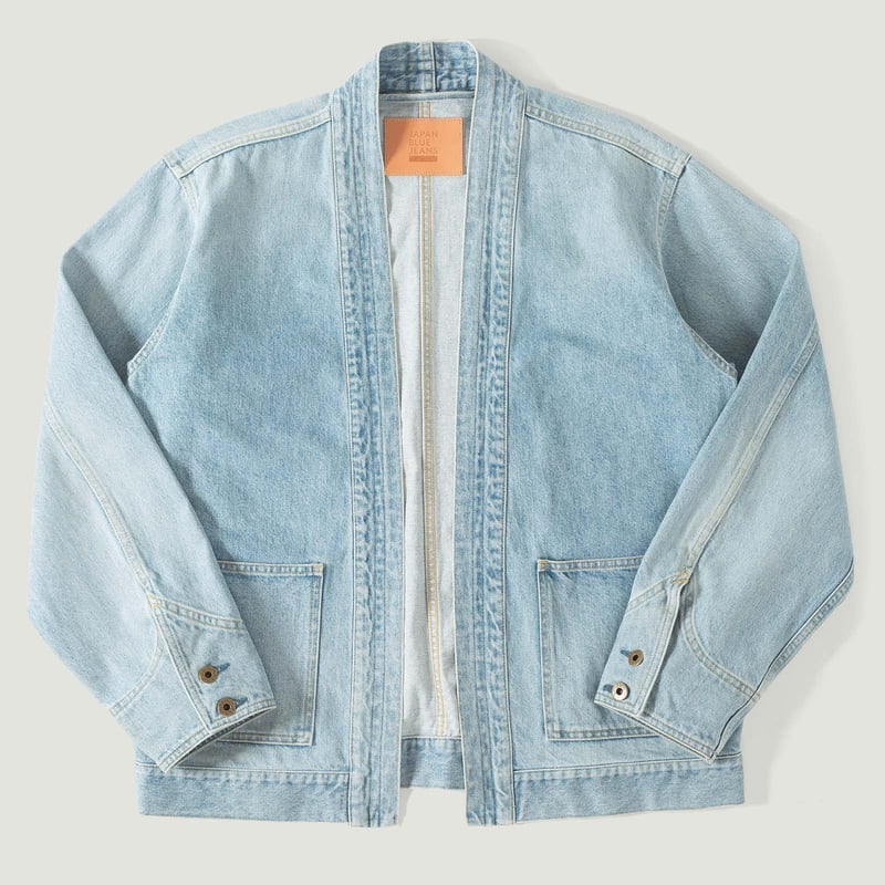 Vignettes flaneurs JAPAN BLUE JEANS Denim Haori Fade Wash Indigo