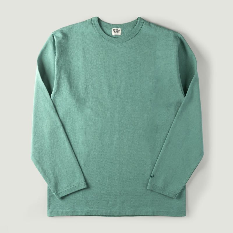 Image-Flâneurs_DUBBLE WORKS / Heavyweight Long Sleeve Tee Emerald_Vignette