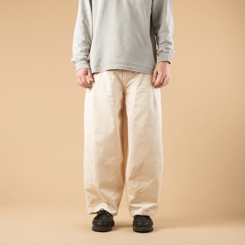 Twill Cargo Balloon Pants Ivory