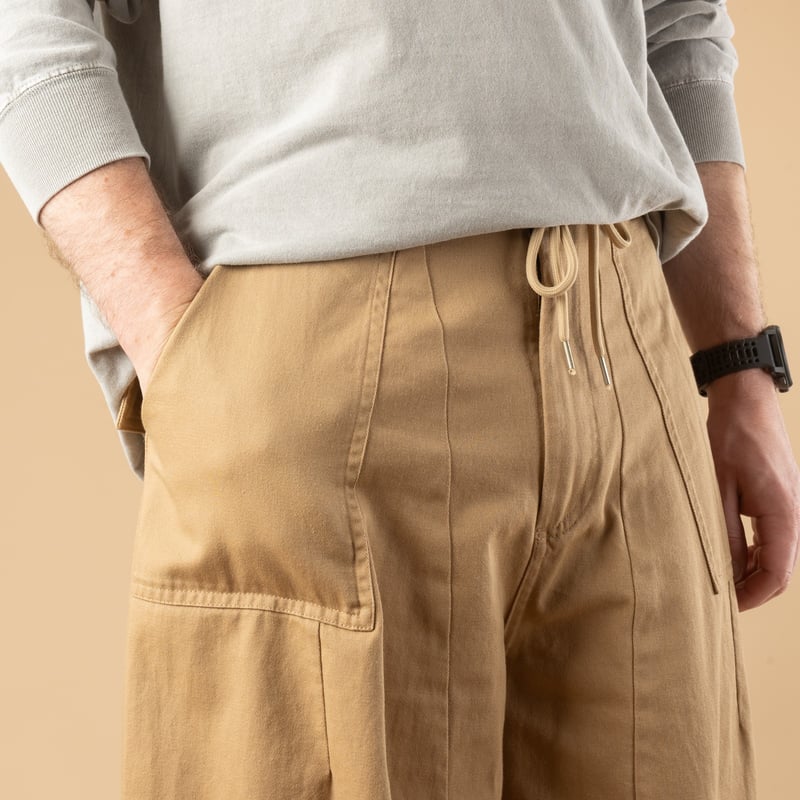 Twill Balloon Pants Beige