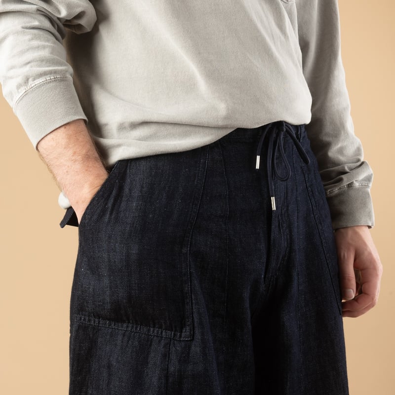 Denim Balloon Pants Indigo