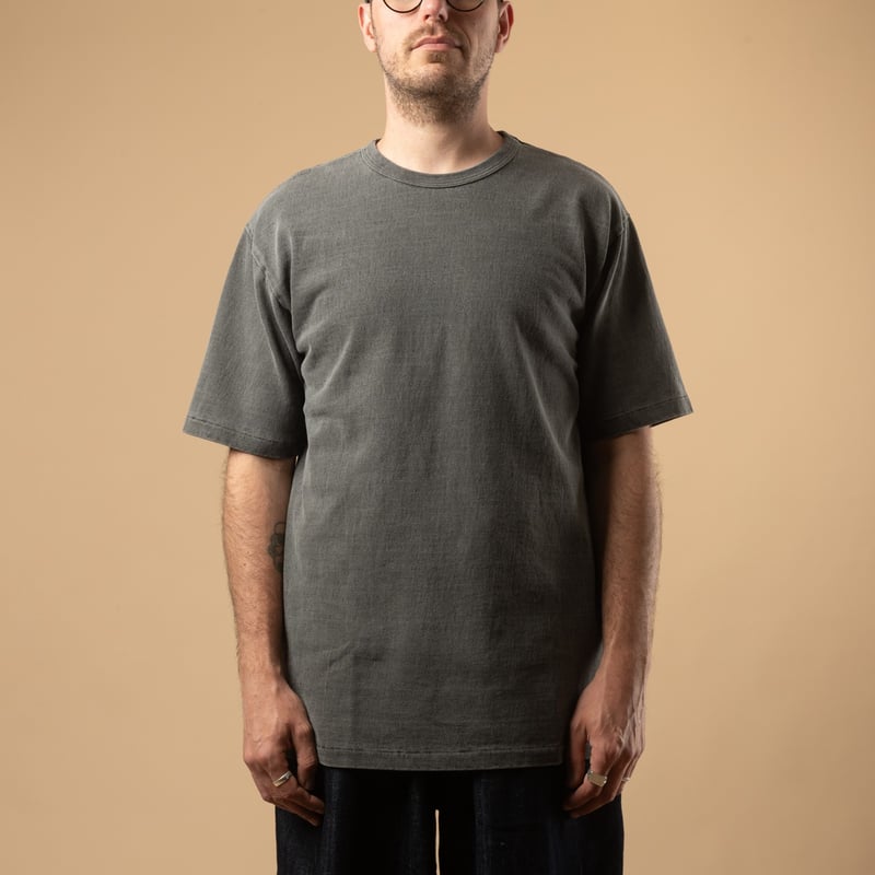 DUBBLE WORKS / Heavyweight Short Sleeve Tee Pigment Dye Sumikuro