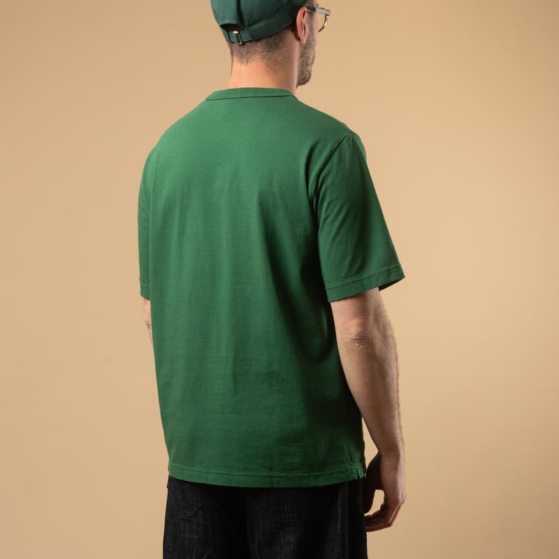 Image-Flâneurs_JACKMAN / Pocket T-Shirt Green_de-dos
