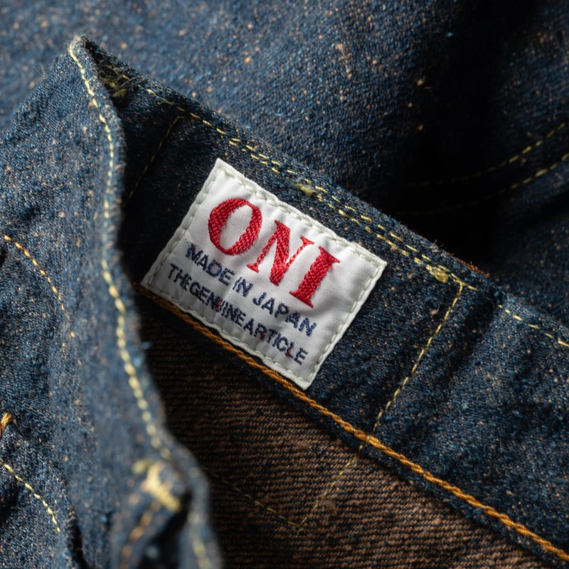 Image-Flâneurs_ONI DENIM / 246CCD-MOCA 15oz Neat Straight "Moca" Crushed Concrete Denim_détail-étiquette
