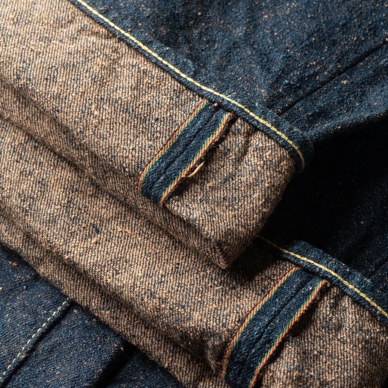 Image-Flâneurs_ONI DENIM / 246CCD-MOCA 15oz Neat Straight "Moca" Crushed Concrete Denim_détail-liseret