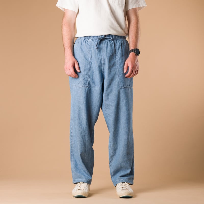 Image-Flâneurs_GOHEMP / Ginger Baker Pants Blue_de-face