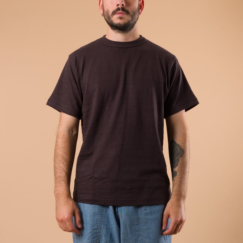 Image-Flâneurs_WAREHOUSE & CO. / Lot 4601 No Print T-Shirt Black_de-face