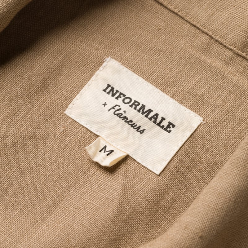 INFORMALE x FLÂNEURS / WS50 Linen Work Shirt Mushroom