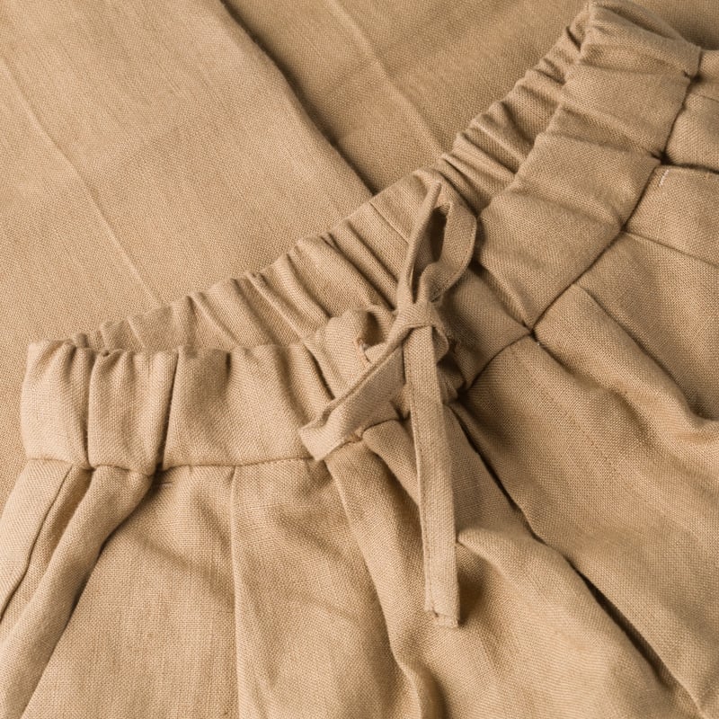INFORMALE x FLÂNEURS / T005 Linen Drawstring Trouser Mushroom