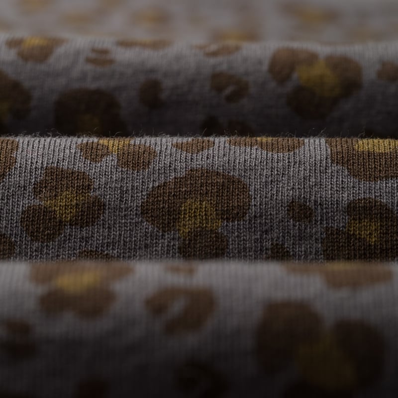 Image-Flâneurs-GOOD ON / Leopard Short Sleeve Crew T-Shirt Charcoal_détail-1