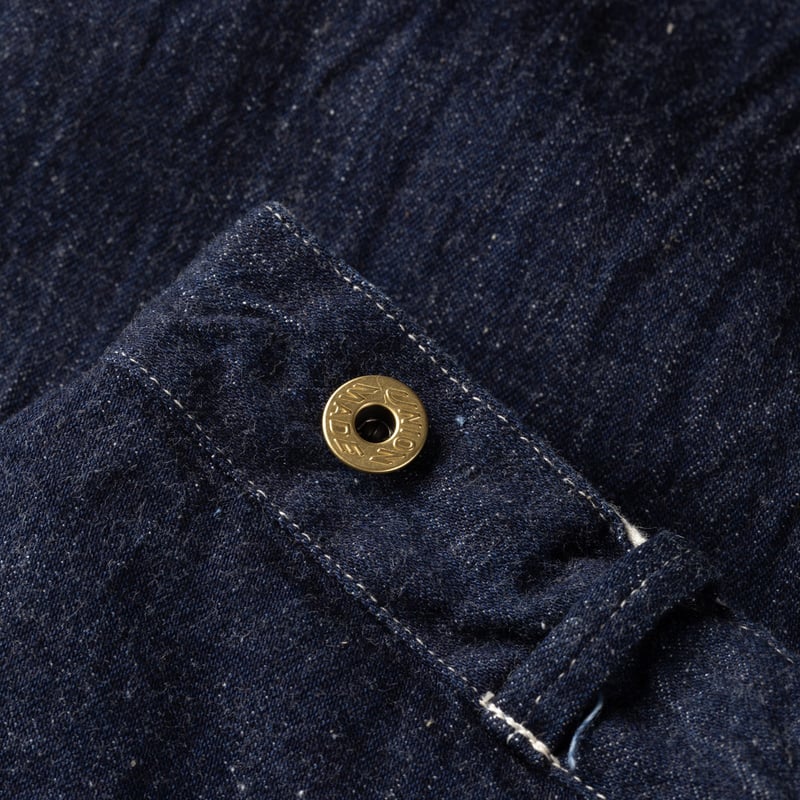 Image-Flâneurs-WAREHOUSE & CO. / Lot.1234 1920’S Free Land Waist Overall Denim Trousers Indigo_Detail-1