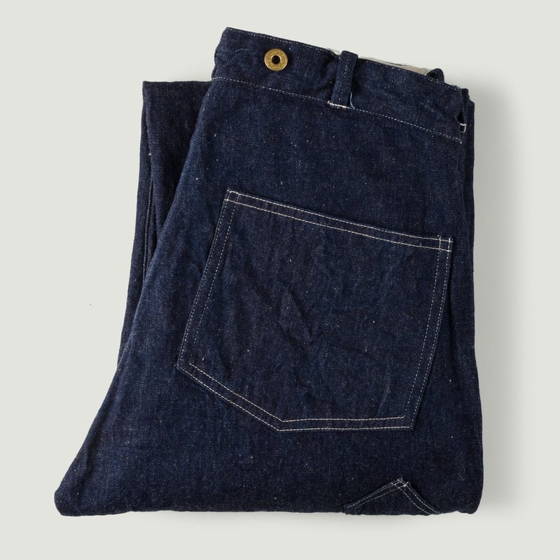 Image-Flâneurs-WAREHOUSE & CO. / Lot.1234 1920’S Free Land Waist Overall Denim Trousers Indigo_Vignette