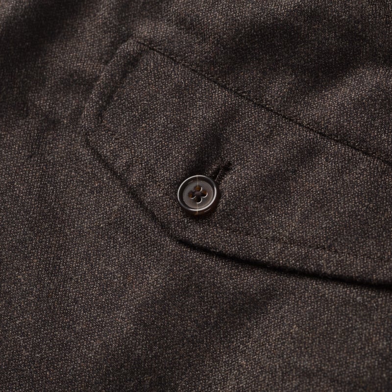 Upcycled It Tweed Pleated Track Pant Brown