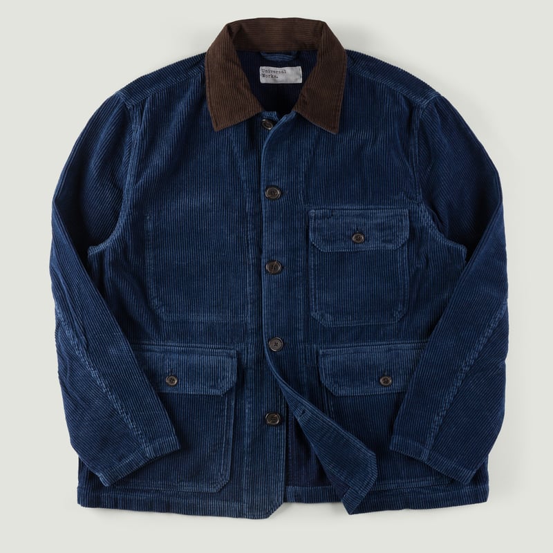 Image-Flâneurs_UNIVERSAL WORKS / Recycled Cord Utility Jacket Indigo_Vignette