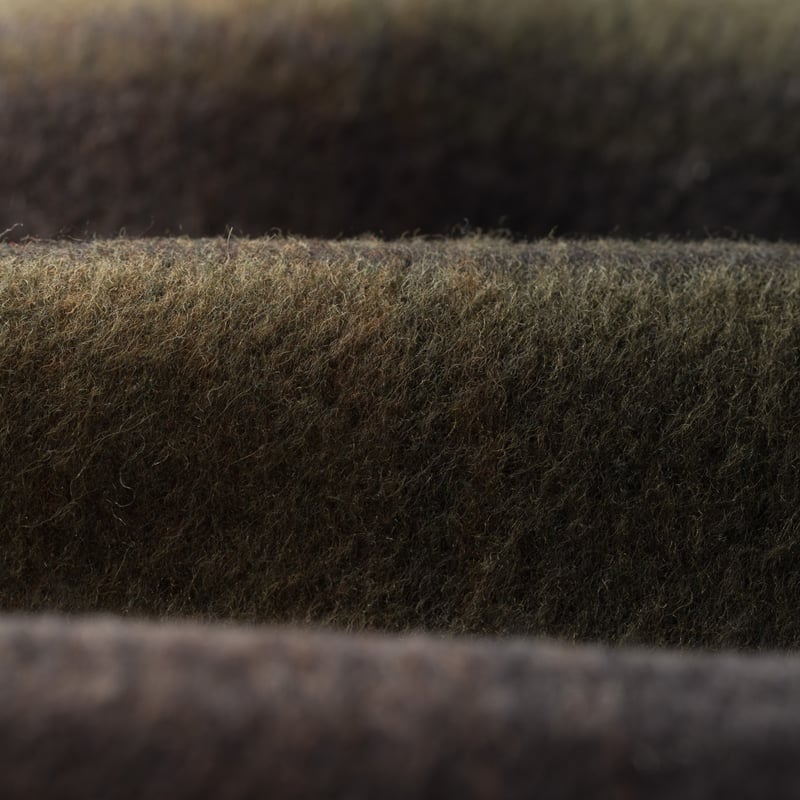 Image-Flâneurs_UNIVERSAL WORKS / Berlin Wool Check Wayfarer Jacket Black/Brown_detail-3