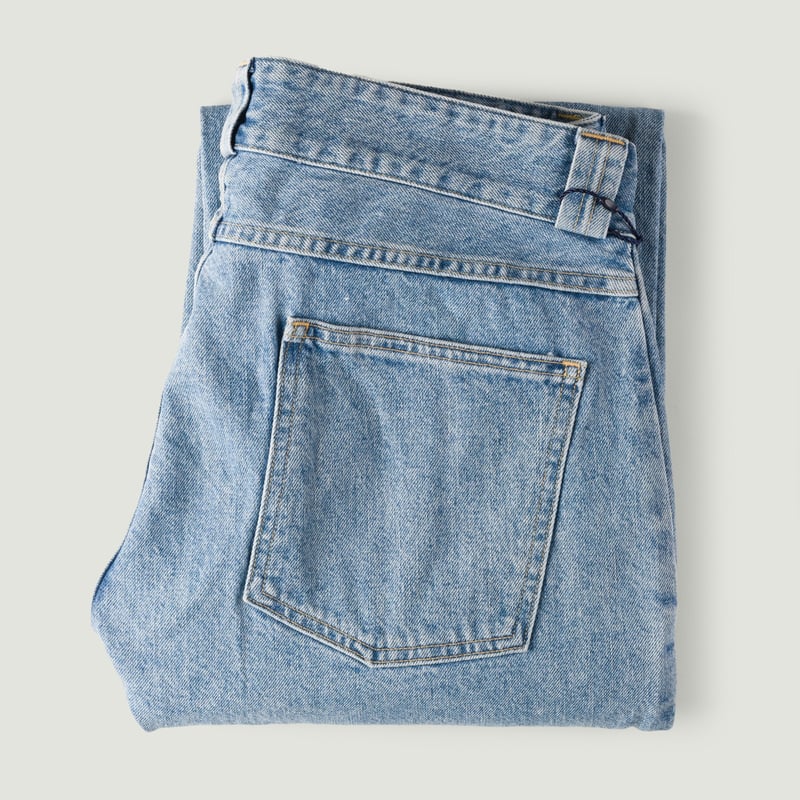 Image-Flâneurs_JAPAN BLUE JEANS / 13oz Denim Tuck Pants Fade Wash Indigo_Vignette