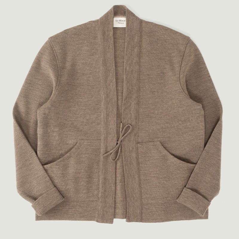 vignette-Le-Minor-x-Flâneurs-gilet-Milano-Noragi-marron-argile-chiné