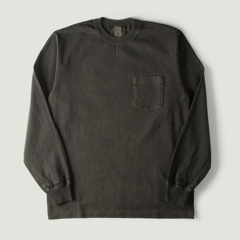 "SURE MFG" 7.5oz Pocket Long Sleeve Tee Black