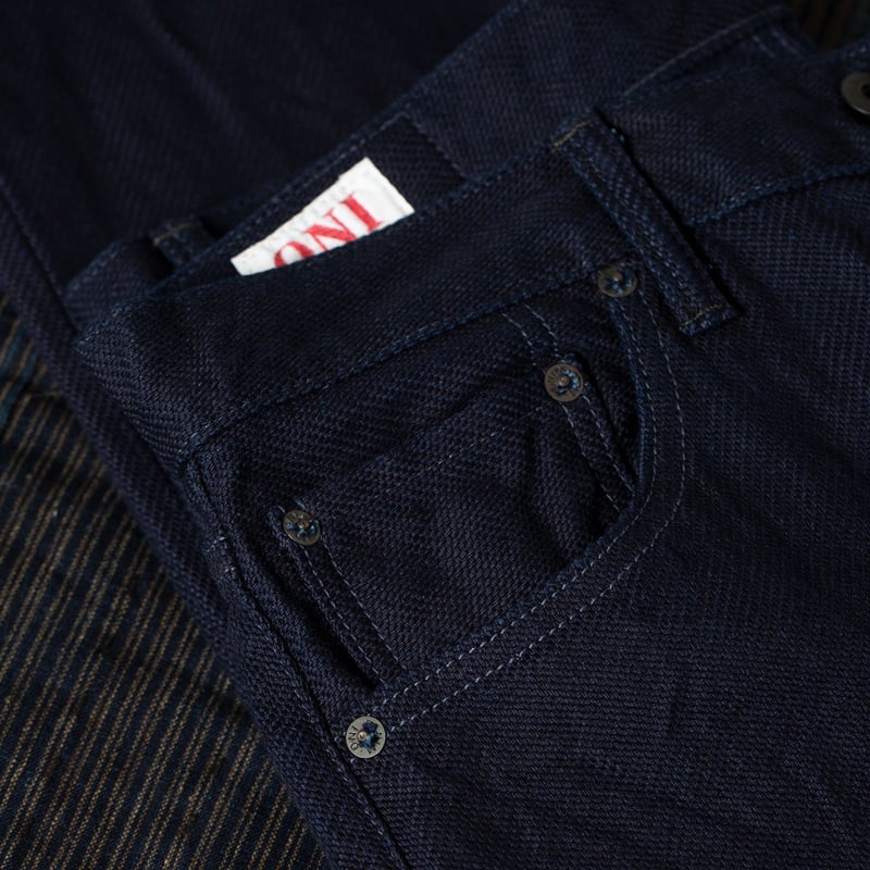 ONI X Flâneurs 3X3 インディゴツイル One Wash
