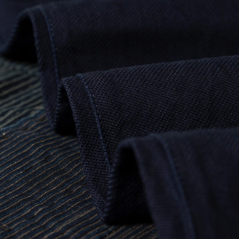 oni x flaneurs detail indigo onewash fabric